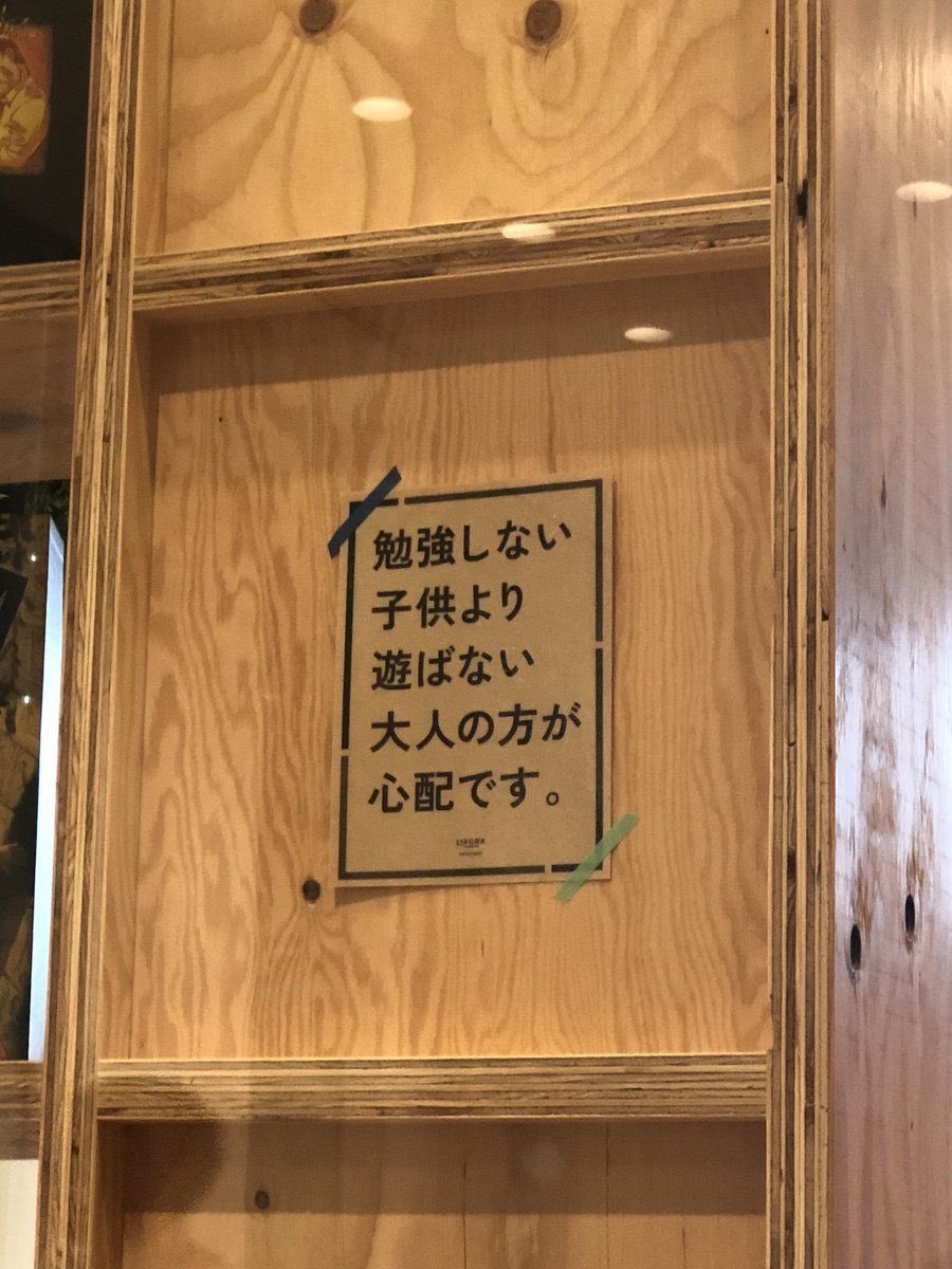 勉強しない子供より 遊ばない大人の方が心配です